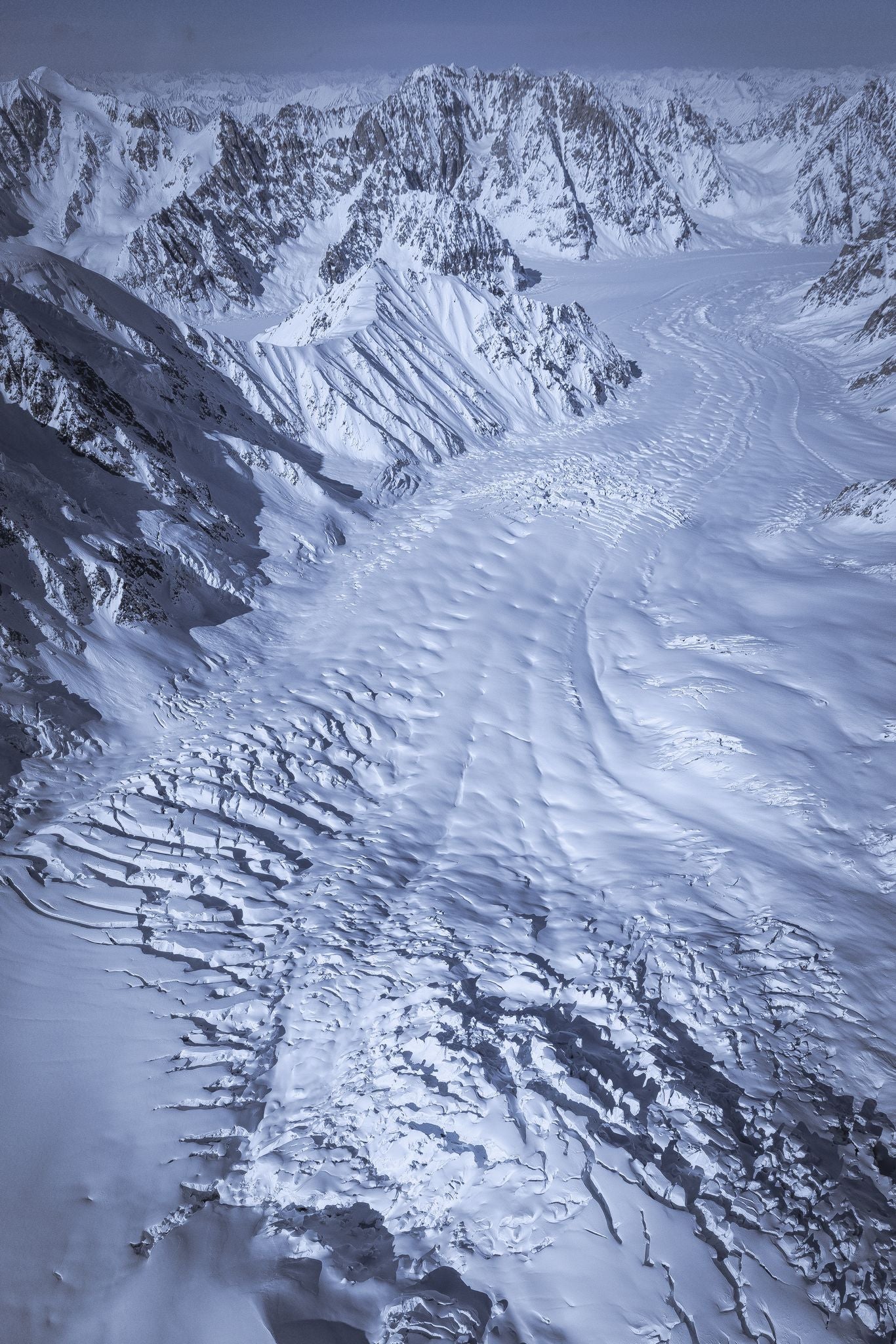 A glacial valley view.